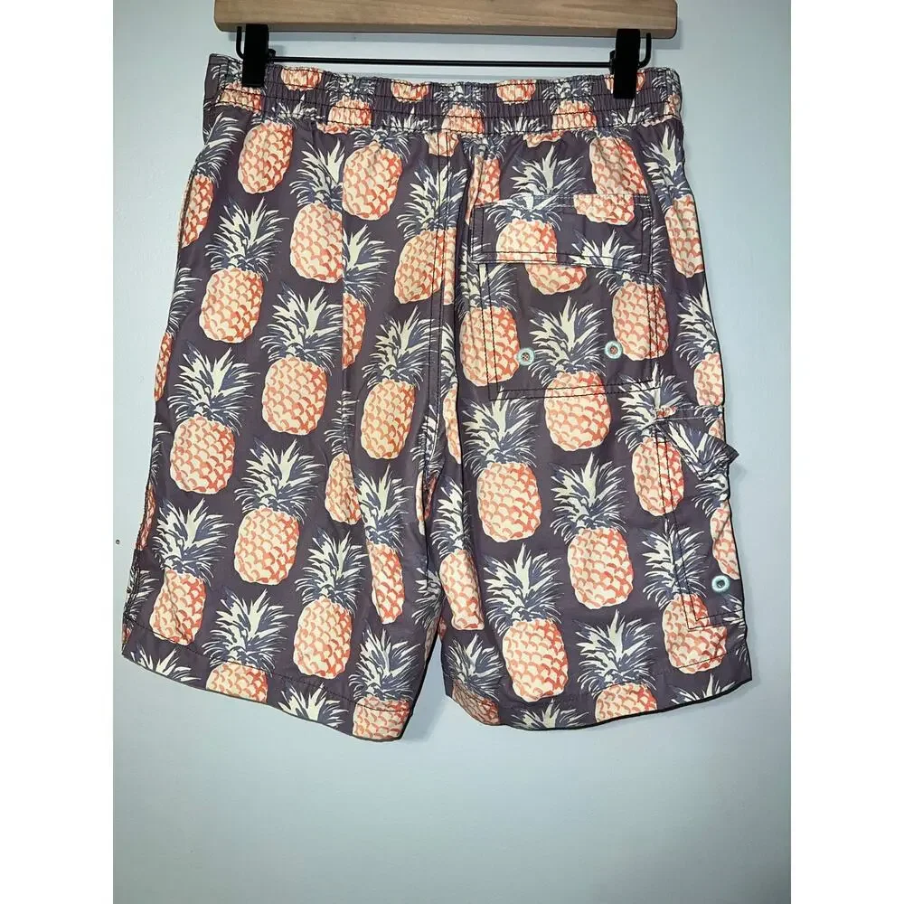 Tommy Bahama pineapple print swim trunks size small